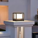MVBT 7.1" Outdoor Post Lights, Pillar Lights Hard Wired, AC100-240V Modern Column Light, Waterproof Fence Deck Cap Lamp Fixture, 3000K Landscape