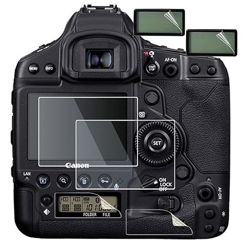 Debous Screen Protector for Canon EOS 1DX III, Tempered Glass 0.3mm 9H Hard Protective Film (6pcs)