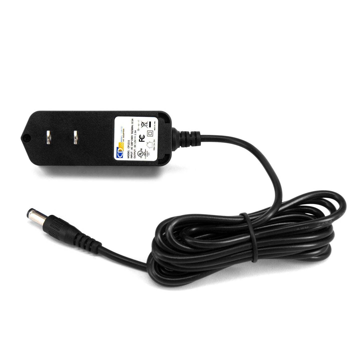 Coming Data 12V 1.5A 18W AC/DC Adapter w/ 5.5x2.1mm DC Barrel Connector (UL Certified) (Not fit Size 5.5x2.5mm)