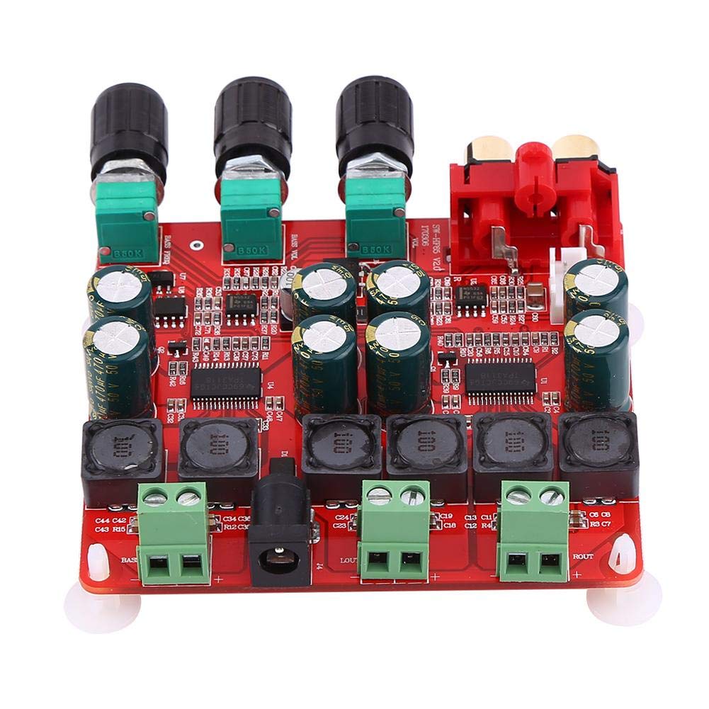 Asixx Subwoofer Amplifier Board - TPA3118 2.1 Channel Stereo Digital Power Amplifier, 12V-26V DC