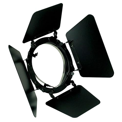 Nora Track Light NT-339 - Black - Barn Door - R/PAR30 - Compatible with Halo Track
