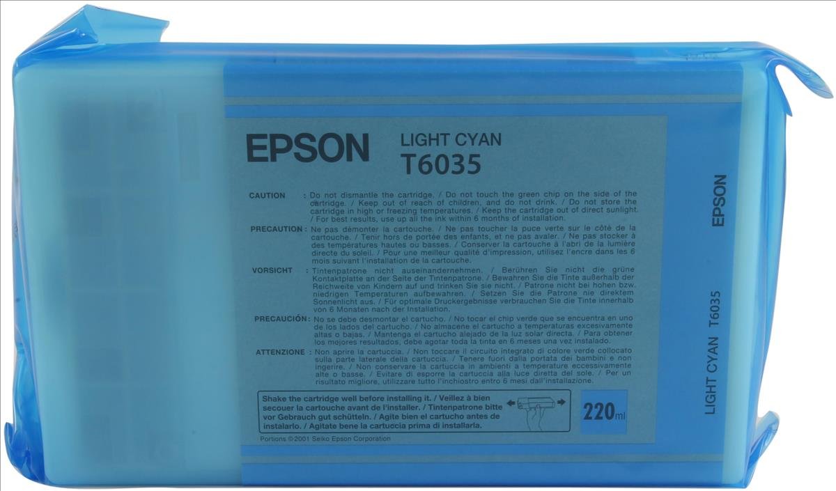 Epson C13T603500 (T6035) Inkcartridge Bright Cyan, 220ml