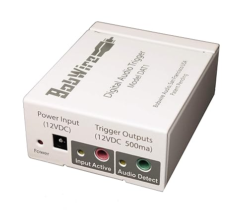 Digital Audio Trigger Device with 12V Outputs - BobWire DAT1 Ads a 12 Volt Trigger Output to TVs, Streamers & DACs, auto Power on amplifiers or TV