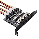 chenyang 4 SATA HDD SSD Hard Drive Power Switch Selector Module Control System with 120mm PCI Bracket