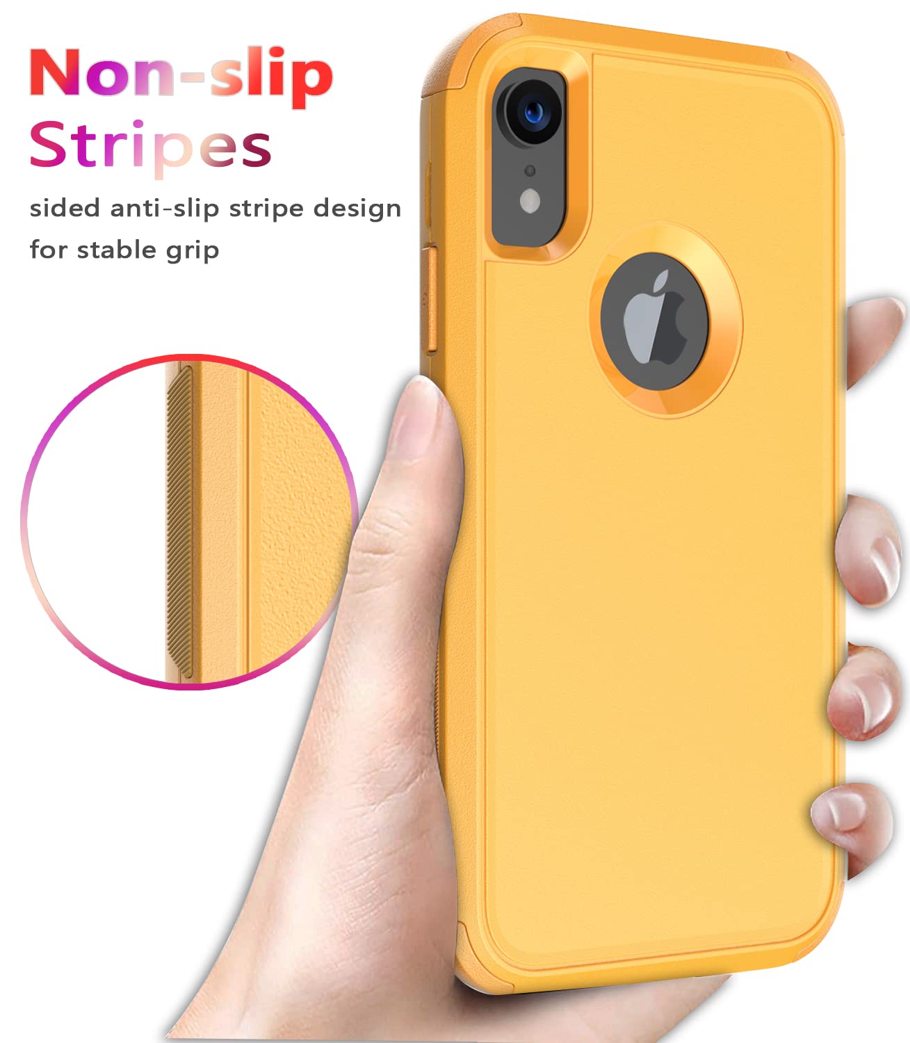 Diverbox for iPhone Xr Case [Shockproof] [Dropproof] [Dust-Proof],Heavy Duty Protection Phone Case Cover for Apple iPhone XR (Yellow)