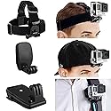 CamKix Head & Backpack Mount Bundle Compatible with GoPro Hero 13, 12,11, 10, 9, 8,7, 6, 5, Black, Session, Hero 4, Black, Silver, Hero+ LCD, 3+, 3