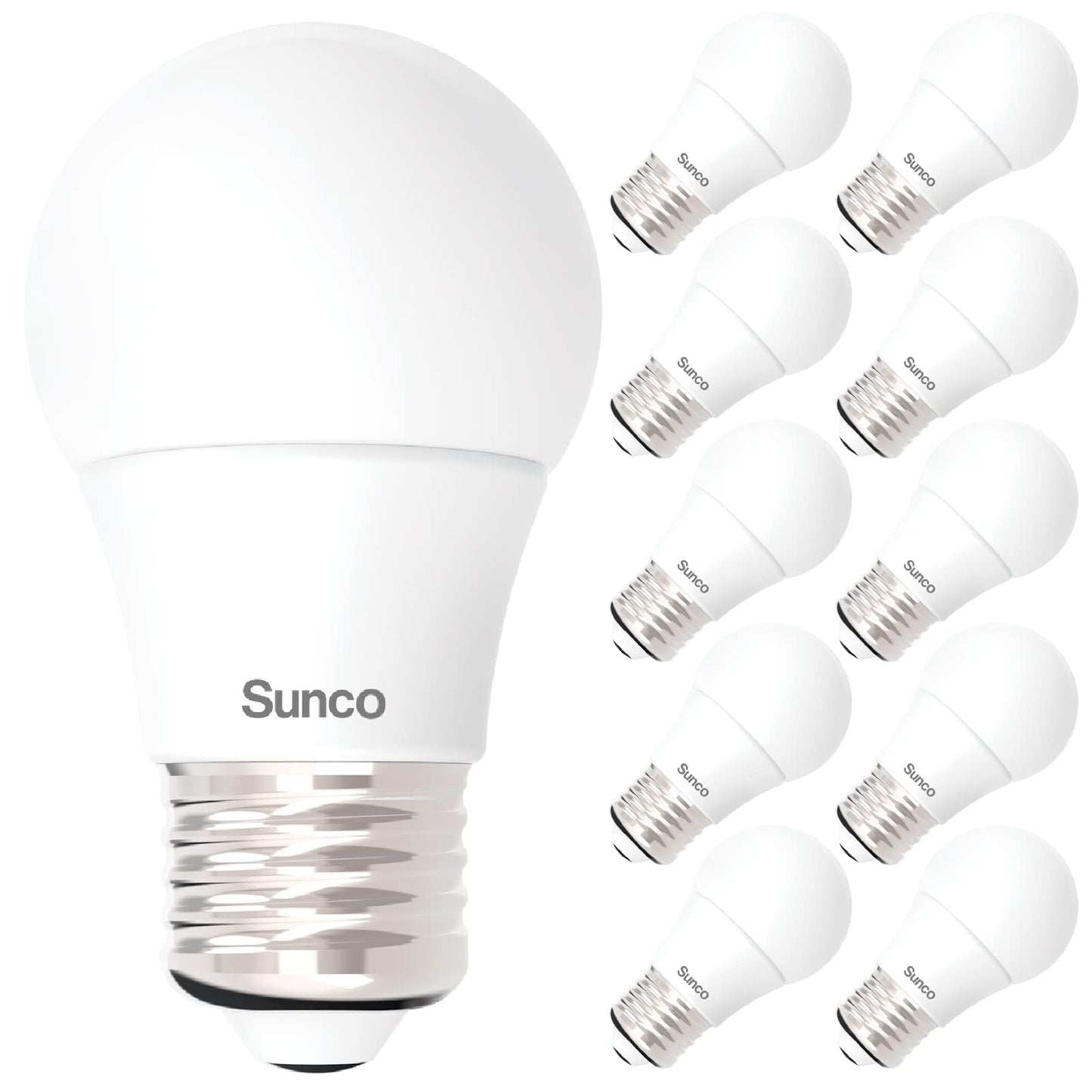 Sunco 10 Pack A15 LED Light Bulb E26, 8W=60W, 3000K Soft White, Dimmable