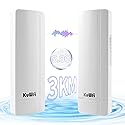 KuWFi 5.8G 3KM Gigabit Wireless WiFi Bridge Point to Point Outdoor Work for Starlink Satellite Signal Extend Outdoor Super Long Range WiFi Router