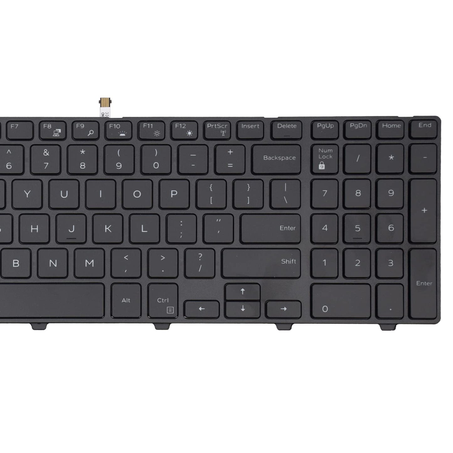 SUNMALL New Laptop Notebook Replacement Keyboard with Backlit Compatible with Dell Inspiron 15 3000 3541 3542 5547 Black US Layout