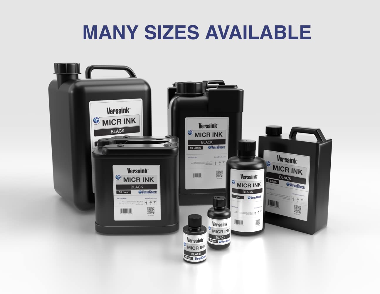 VersaInk-Nano Black MICR Ink -100ml - Magnetic Ink for Check Printers and All-in-One Inkjets, MICR Black (VIMB1S-6512)