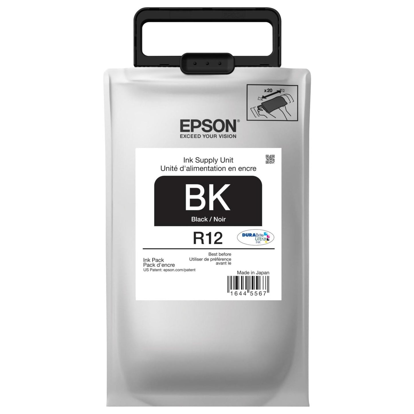 Epson DURABrite Ultra Standard Capacity, Black -Ink (TR12120)