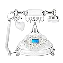 Old Telephone, Retro Anique Landline Telephone Silver Plated Home Office Corded Phone (Backlight)