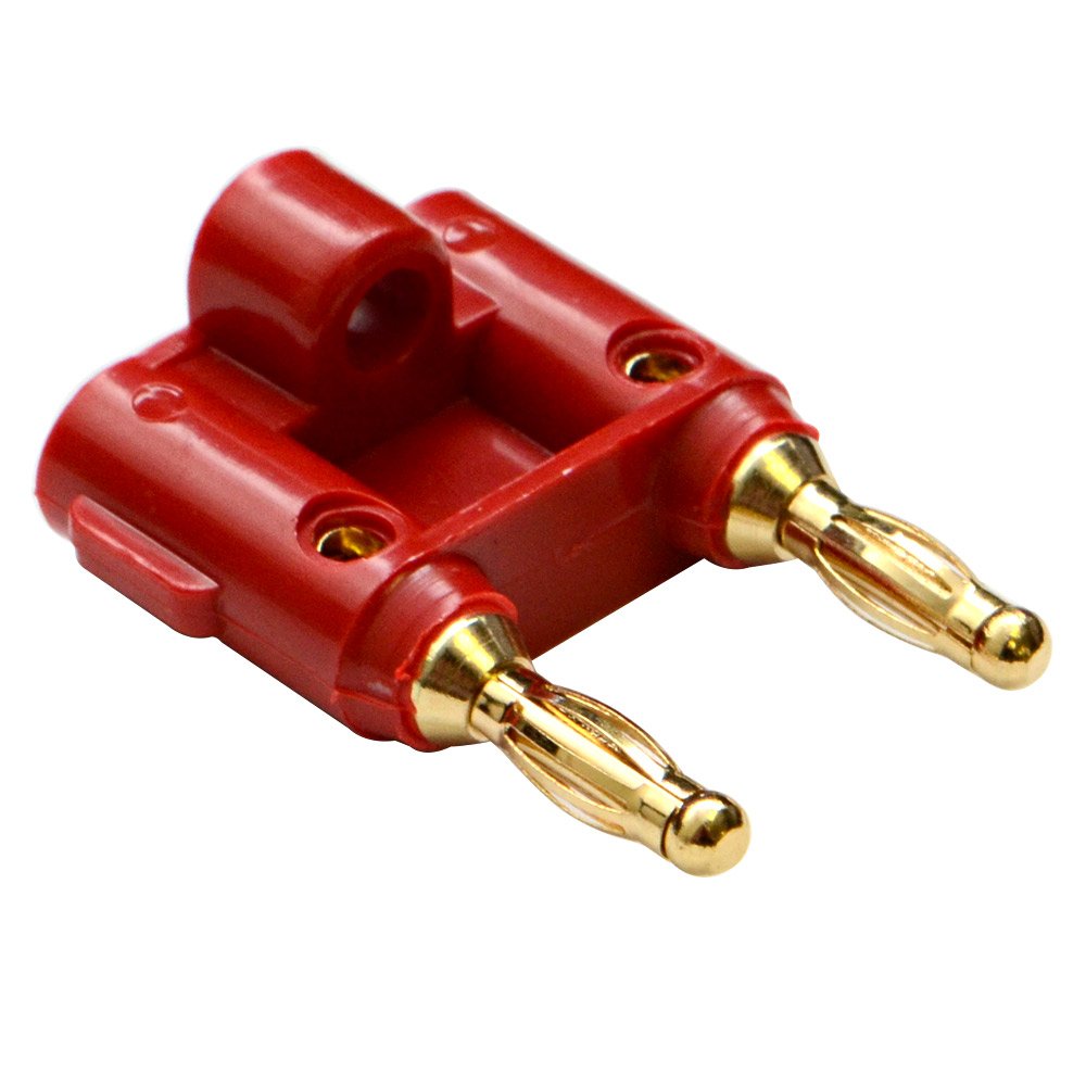 Seismic Audio - Pack of 20 (10 Red & 10 Black) Banana Plugs Gold Speaker Cable Connectors - Plugs