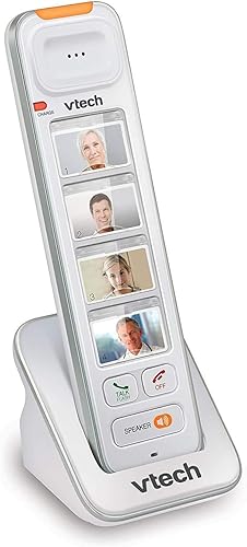 VTech SN5307 Amplified Photo DIAL Accessory Handset with Big Buttons & Large Display for SN5127 & SN5147 Senior Phone Systems, Photo Dial Handset