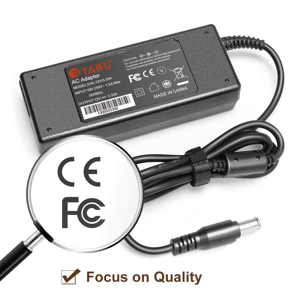 TAIFU 12V AC DC Adapter for LG Flatron 22" 23" LCD Monitor LG Flatron 563LE L1770HN L1780Q L1780U L1780UN 17 "LCD, E2250T E2360VT E2360V-PN E2350V-SN…