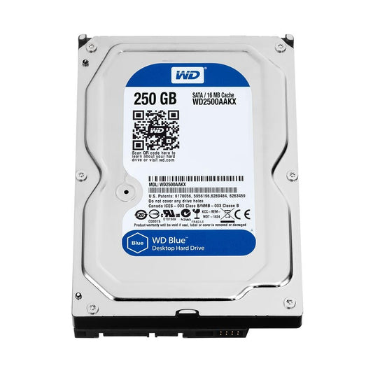 WD Blue 250GB Everyday PC Desktop Hard Drive: 3.5 Inch, SATA 6 Gb/s, 7200 RPM, 16MB Cache (WD2500AAKX) (Old Model)