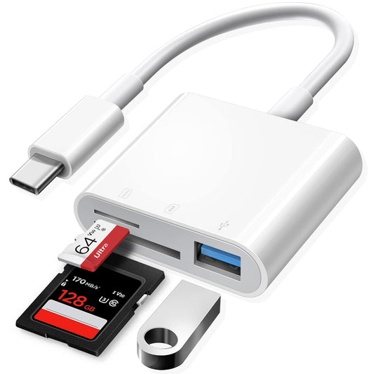 USB C SD Card Reader SD Card for iPhone 15 16/iPad/Mac/Laptop/Type C Memory Card for Camera Adapter for iMac iPad Pro Air Mini MacBook Pro Air Galaxy