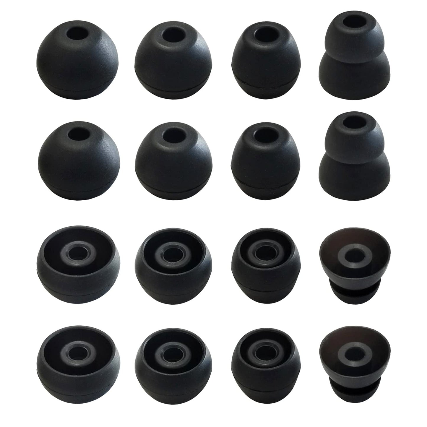 Silicone Ear Tips for Powerbeats Pro, Powerbeats 3 & 2& 4 Replacement Earbuds Tips Powerbeats Double Flange Rubber Eartips for Powerbeats by Dr Dre 8
