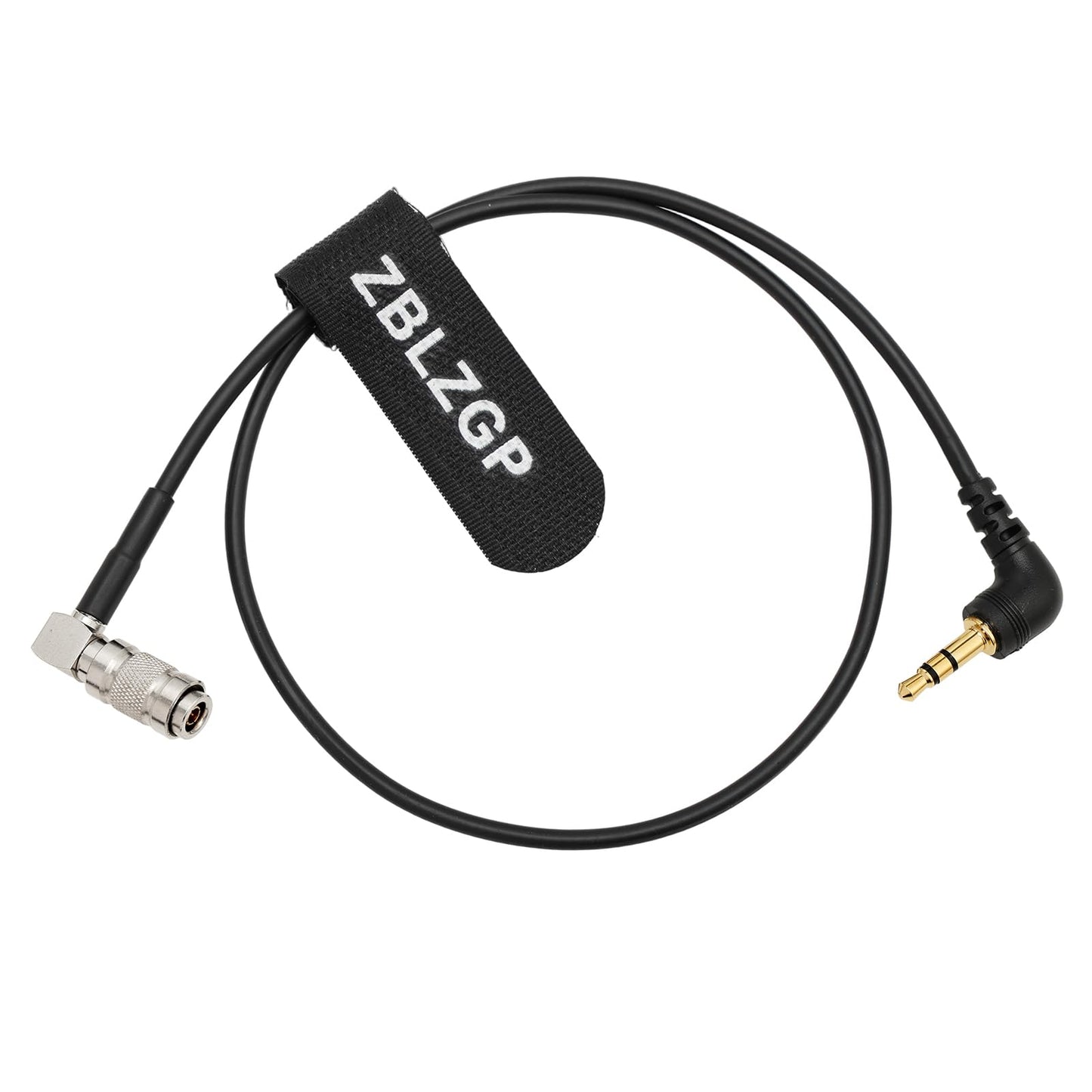 ZBLZGP Timecode Cable DIN 1.0 2.3 BNC to Right Angle 3.5mm Jack UltraSync ONE Mic-Level Timecode Cable for DSLR Cameras