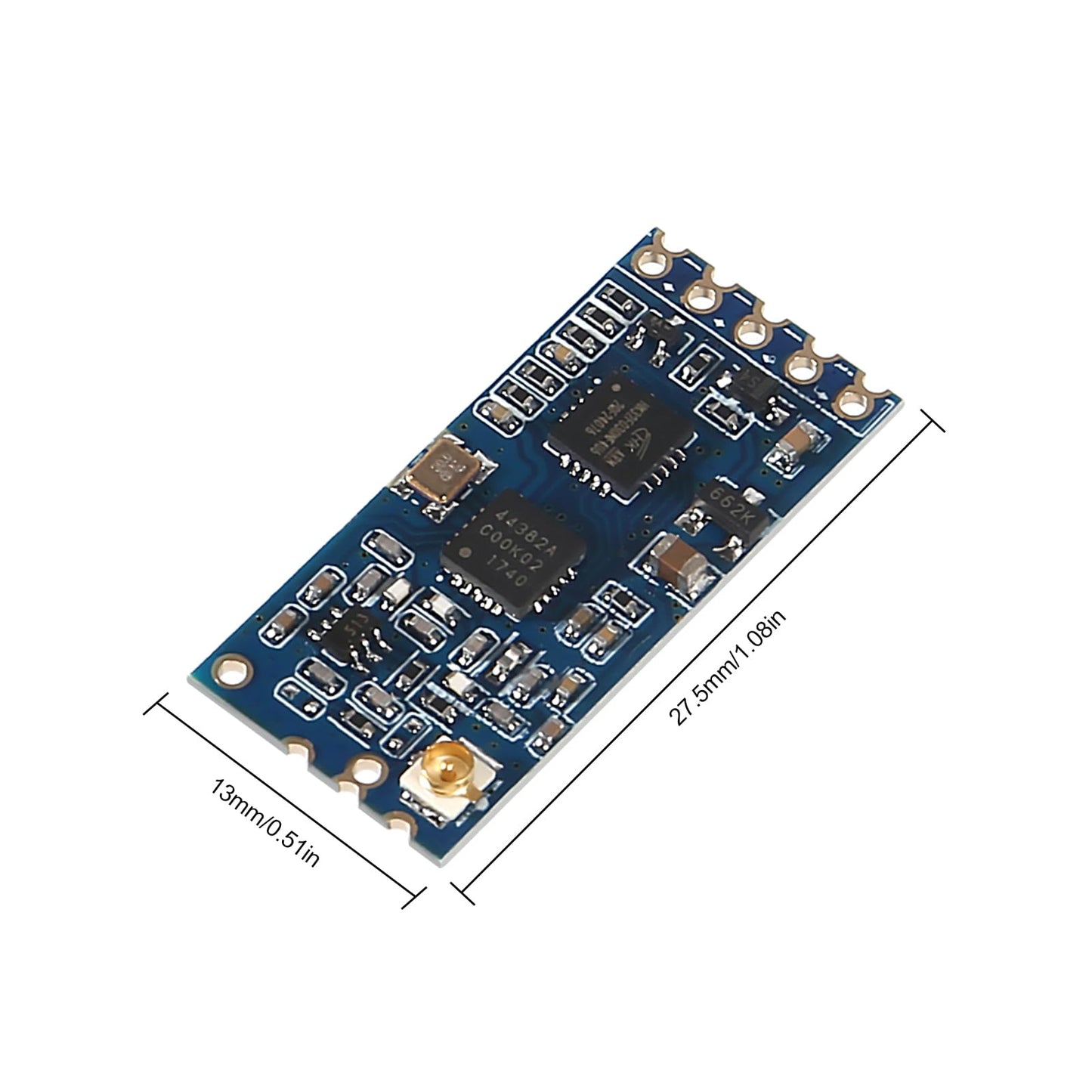 XIITIA 4pcs HC-12 433Mhz SI4463/SI4438 Wireless Serial Port Module 1000M Replace Bluetooth with Antenna