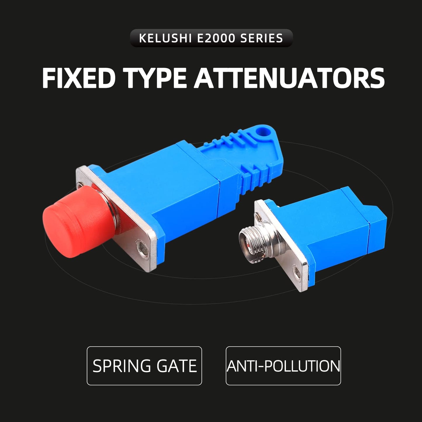 E2000-FC/LC/ST Optical Fiber Connection Adapter Coupler Flange Plate Radio and Television Network Data Test General?E2000-FC/UPC 2pcs?