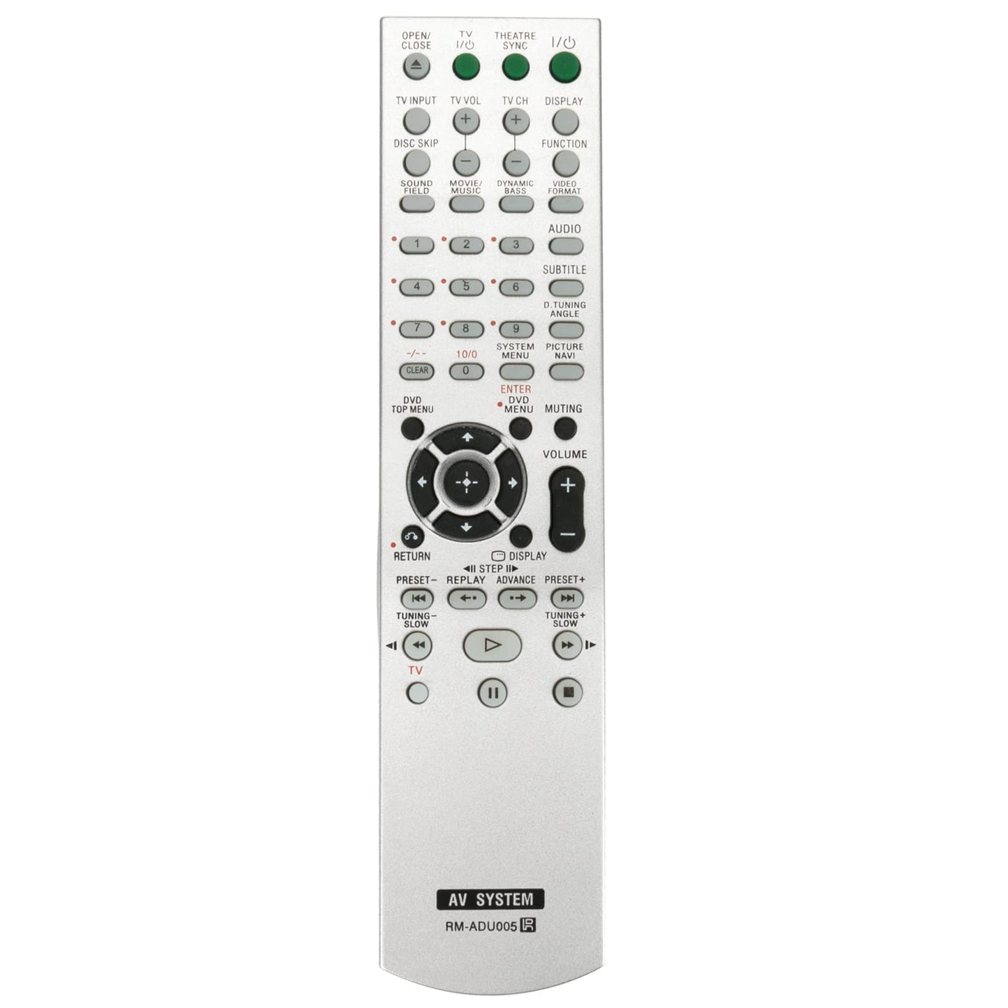 RM-ADU005 RMADU005 Replace Remote Control fit for Sony DVD Home Theater Theatre AV System DAV-DZ20 DAV-DZ230 DAV-DZ630 DAV-HDX265 HCD-DZ630 HCD-HDX665