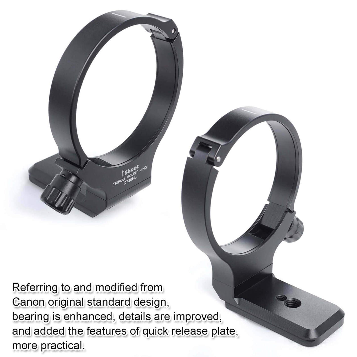 Tripod Mount Ring, 80mm Camera Lens Collar Socket for Canon EF 28-300mm f/3.5-5.6L is USM Lens and Canon EF 70-300mm f/4-5.6L is USM Lens, Built-in