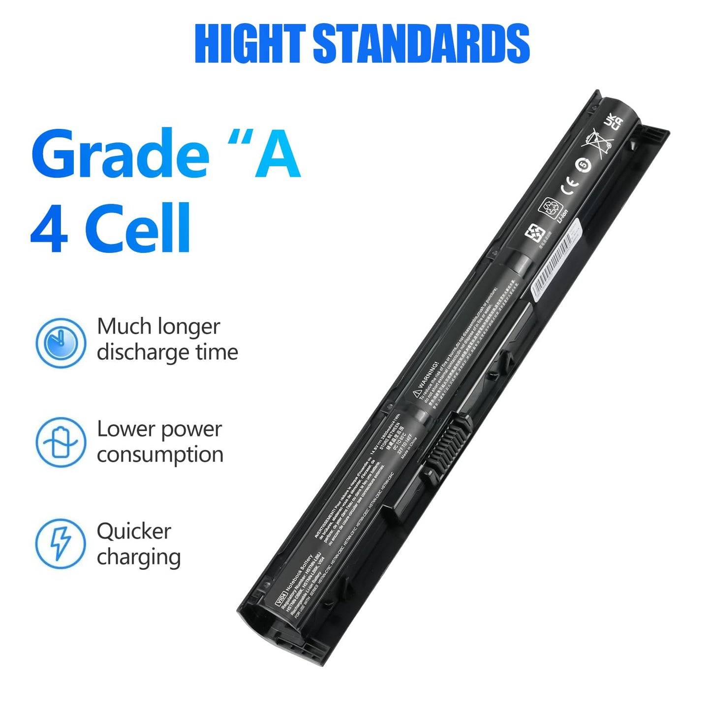 HSX 756743-001 VI04 V104 Laptop Battery for HP Pavilion 15-P 17-F Series 15-p011na 15-p165sa 15-p214dx 15-p003ax 17-f115dx 17-f215dx Fit 756745-001