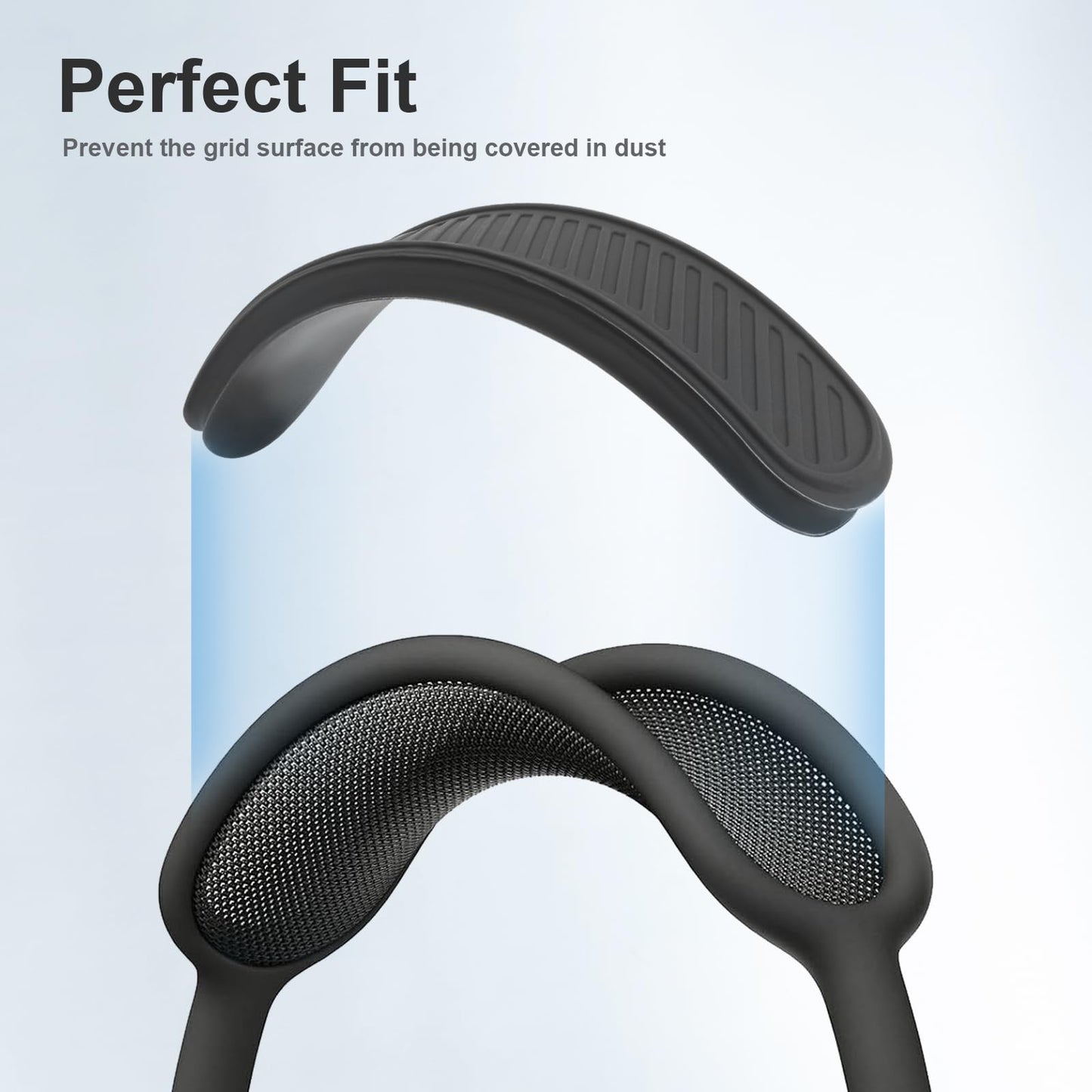 Silicone Headband Cover Replacement Headband Cushion Washable Head Top Pad Protector Compatible with Apple AirPods Max Headphones Soft & Comfort