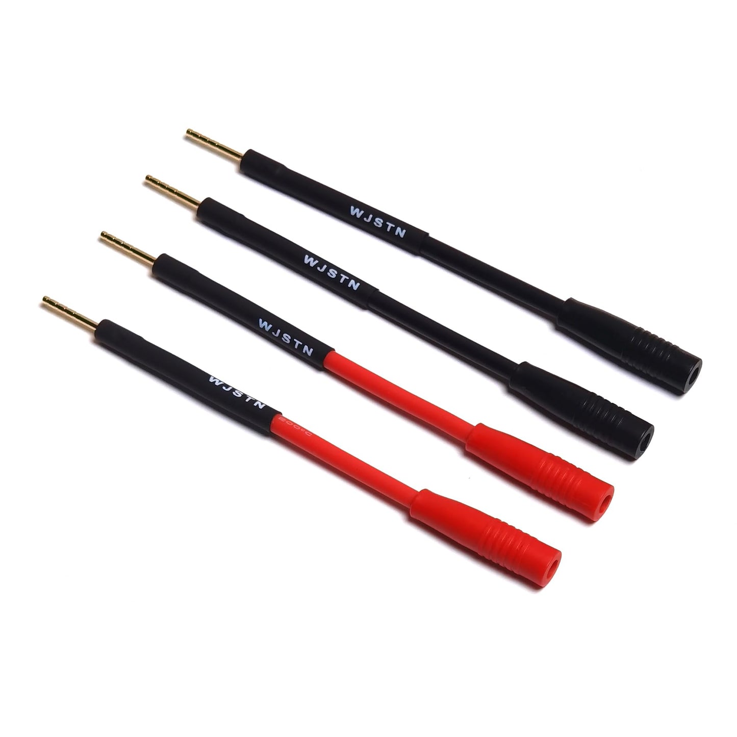 WJSTN 2mm Pin Plug to 4mm Banana Female Adapter 4-Pack 3 inches