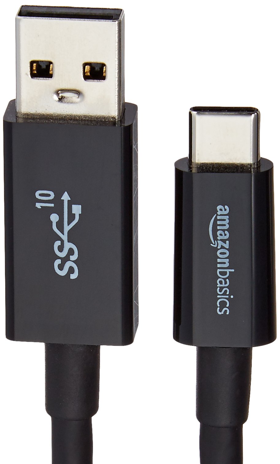 Amazon Basics USB-C to USB-A 3.1 Gen 2 Adapter Charger Cable, Fast Charger, 10Gbps High-Speed, USB-IF Certified, Compatible with iPhone 16/15, iPad