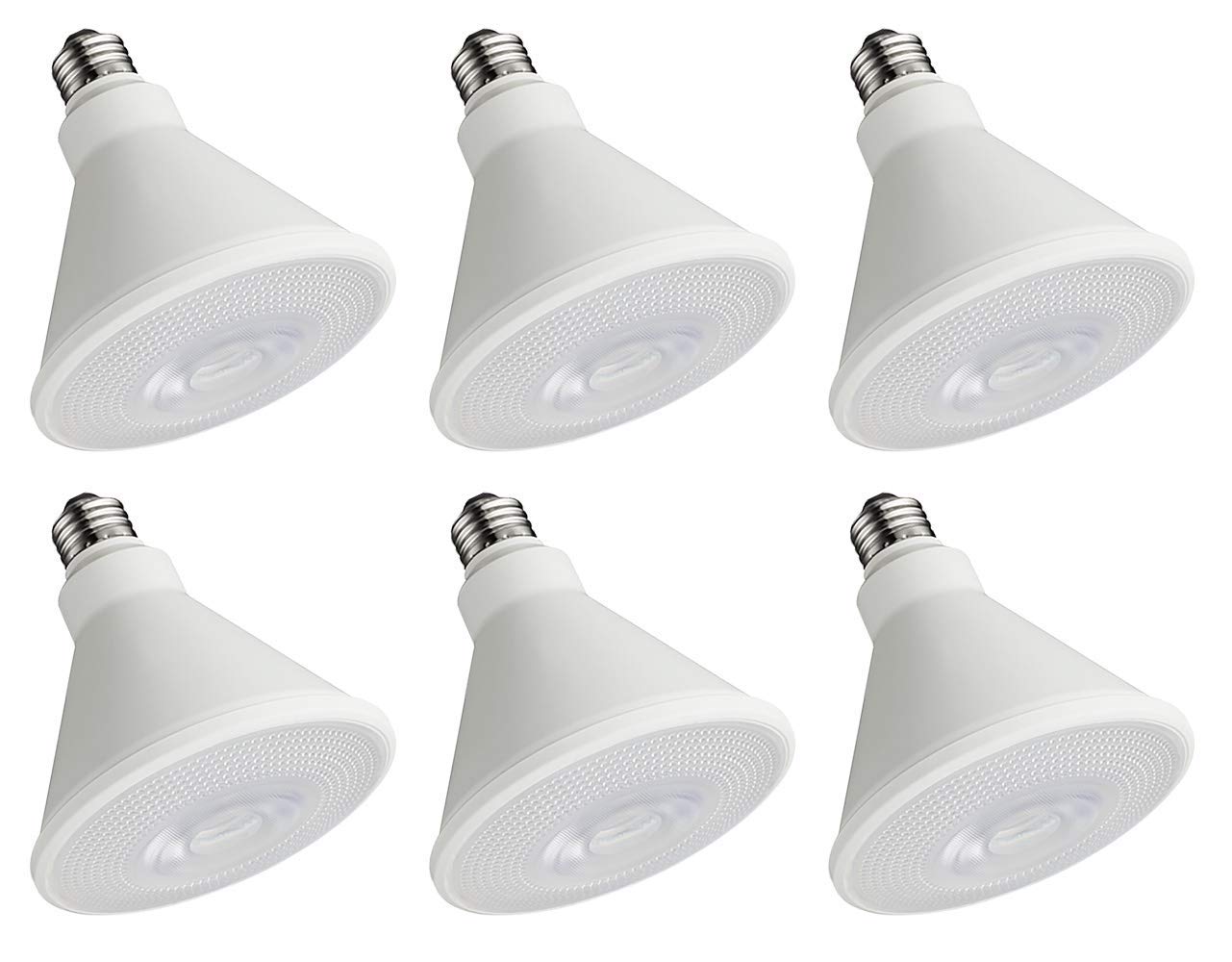 LED Flood Light Bulbs 900 Lumens | Outdoor PAR38 Wet Location | Bright White (3000K) | 6 Pack