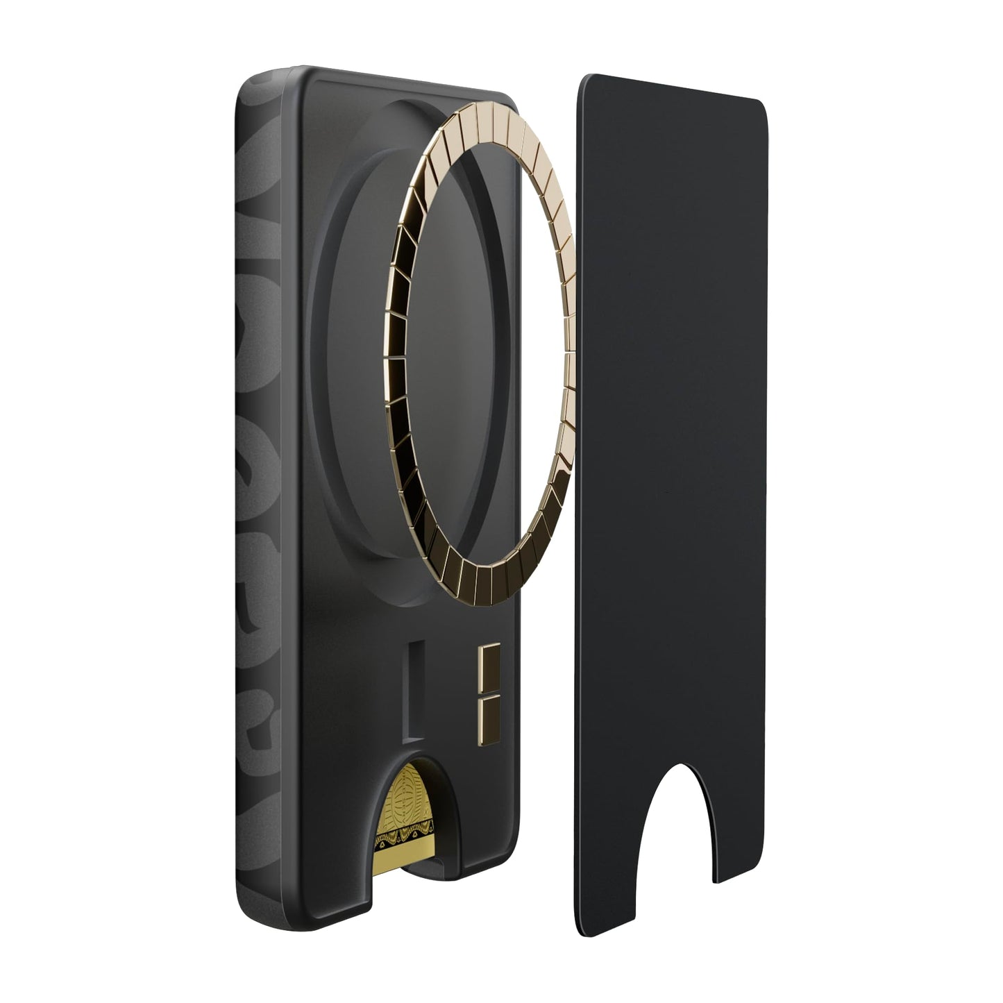 Casely MagWallet | Into the Wild | Black Leopard | Slim Wallet Card Holder | Compatible with MagSafe | Soft-Touch Hard Silicone | Holds Up to 3 Cards