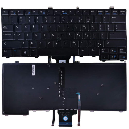 Laptop Replacement Keyboard Fit Dell Latitude 12-7000 E7440 US Layout