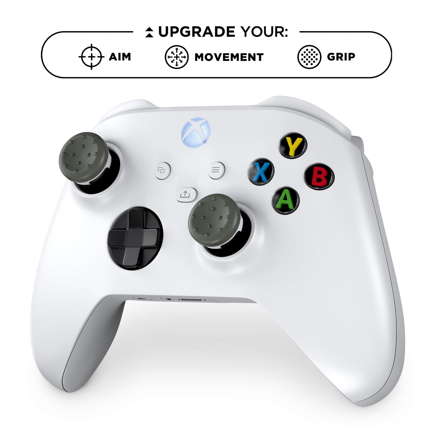 KontrolFreek CQC Classic for Xbox One and Xbox Series X Controller | Performance Thumbsticks | 2 Mid-Rise Concave | Black