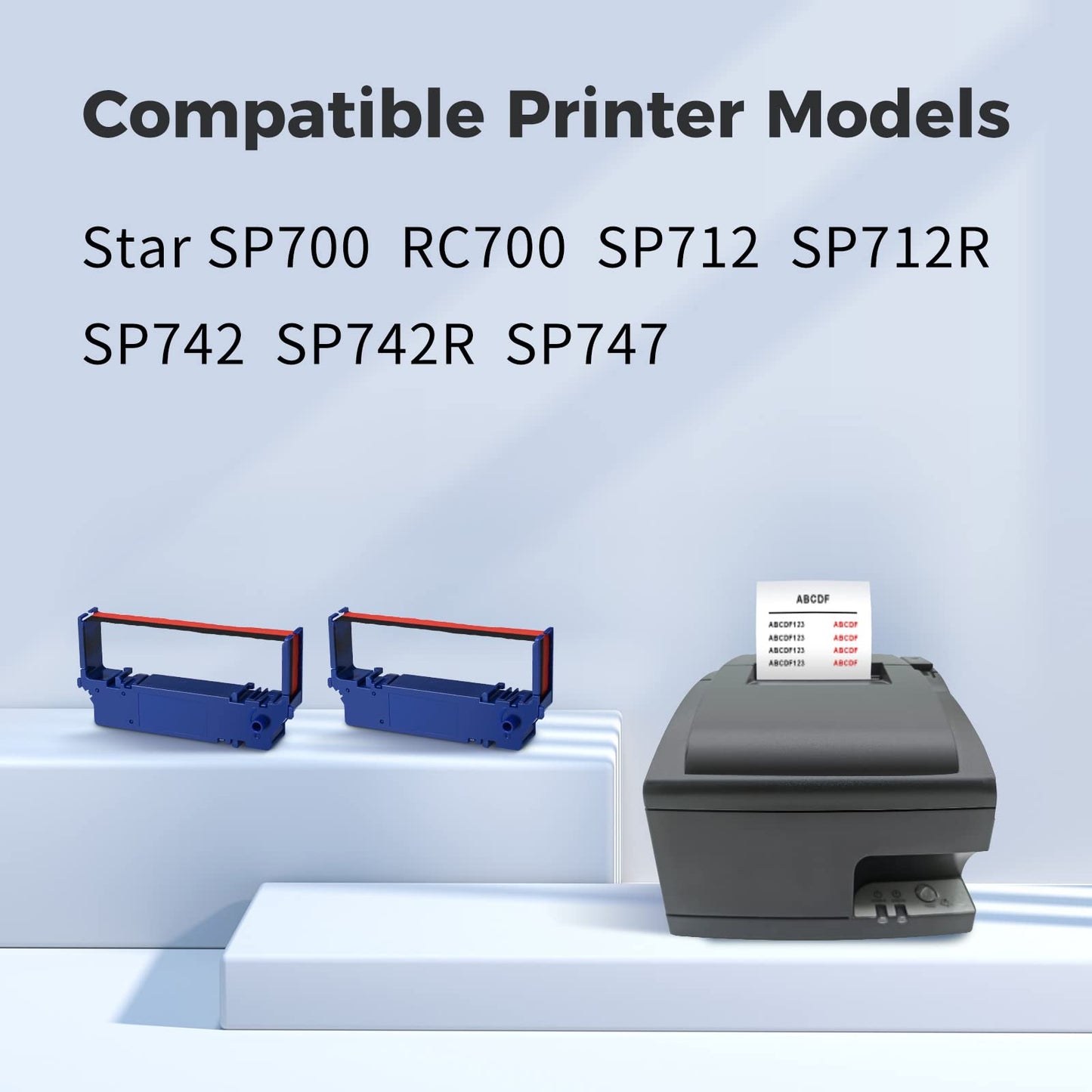 SP700 MYCARTRIDGE Compatible Ink Ribbon Replacement for Star SP-700 SP700 RC700 SP700BR RC700BR SP712 SP712R SP717 SP742R SP747 SP740 Printer Ribbon