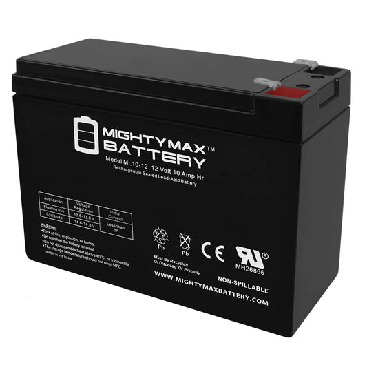 Mighty Max Battery 12V 10AH SLA Replacement Battery for 13447, 134471