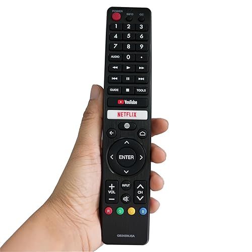 Replacement Remote Control Compatible for GB345WJSA GB346WJSA Sharp TV 4T-C70BK2UD with Netflix YouTube