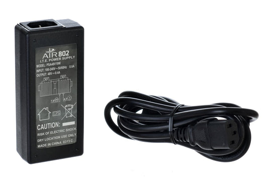 AIR802 PoE (Power-Over-Ethernet) All-in-One Midspan Injector & Power Supply, 48vdc, 19Watt Output