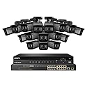 Lorex NC4K8-3216BB 32 Channel 4K Security Camera System with N882A38B 8TB 4K Fusion NVR, 16 Port ACCLPS263B POE Switch and 16 E841CAB 8MP Bullet