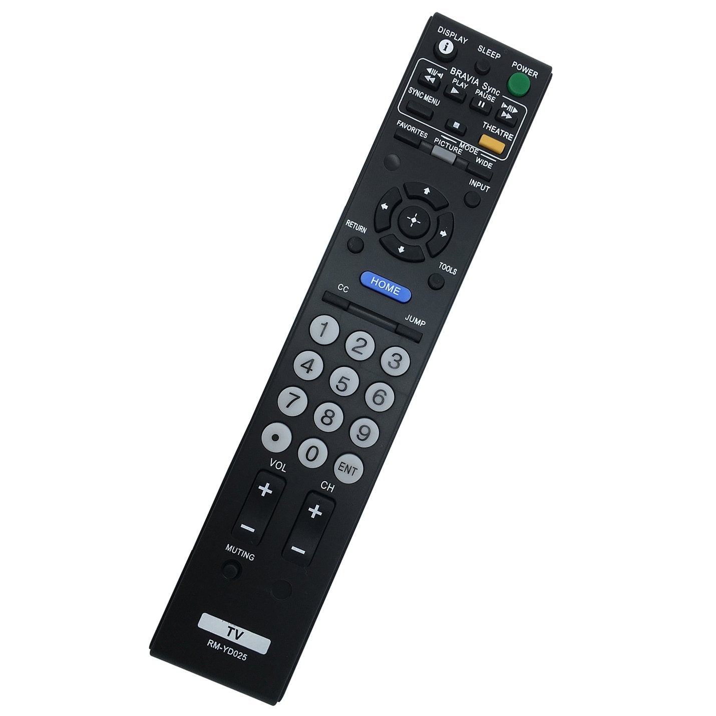 New RM-YD025 Remote fit for Sony TV KDL-40V5100 KDL-40VE5 KDL-46S4100 KDL-46S504 KDL-46S5100, KDL-46V5100 KDL-46VE5 KDL-46VL150 KDL-52S4100