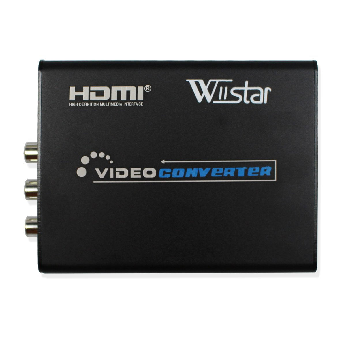 Wiistar HDMI to AV RCA Composite & S-Video R/L Audio Converter HDMI to CVBS Video Converter Support 720P/1080P for DVD PS2 PS3 Xbox HDTV