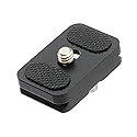 Fotasy 25mm Arca Swiss Plate, 25mm QR Plate, Quick Release Plate, Small Arca Plate, Tiny Quick Release Plate fits Arca-Swiss Universal Standard Clamp