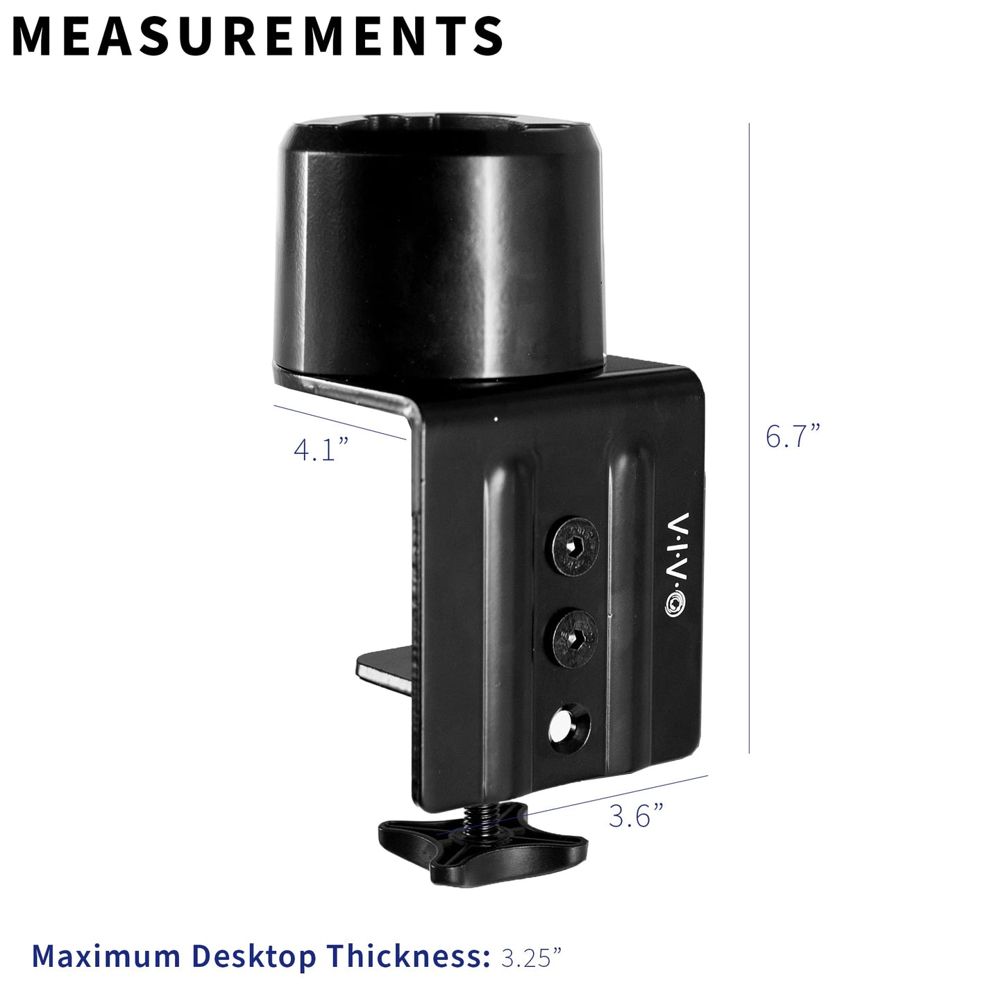 VIVO Desk Clamp Adapter Designed for ASUS ROG Monitors, Supports Most PG and XG Series Models, for Compatible ASUS Monitors Only, C-Clamp Design, Easy