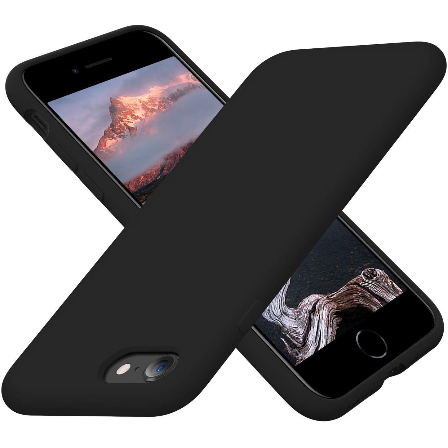 Cordking Designed for iPhone SE Case 2022/2020, Designed for iPhone 7 8 Case, Silicone Slim Shockproof Phone Case with [Soft Microfiber Lining], 4.7