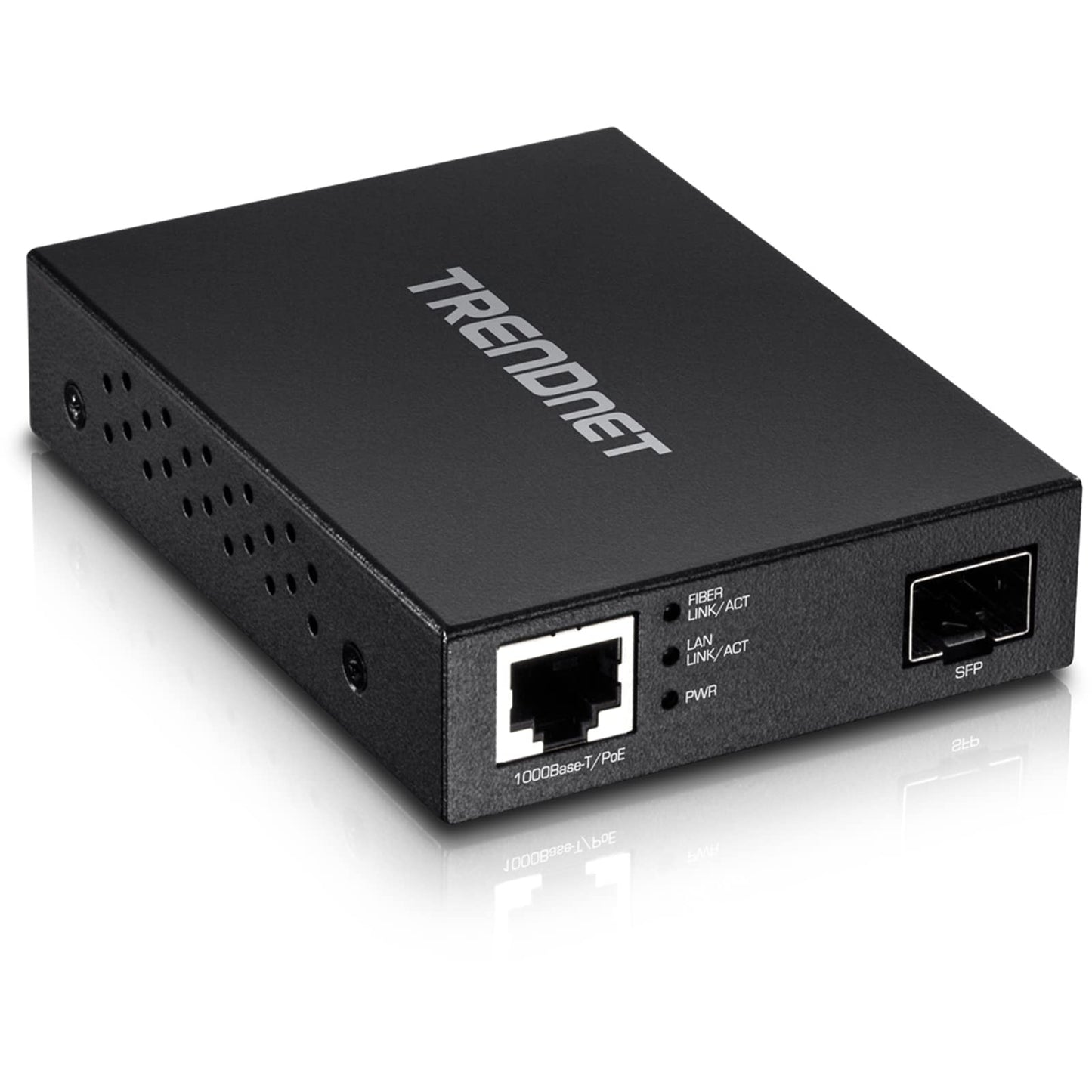 TRENDnet Gigabit Poe Pd SFP Fiber Media Converter, Poe Powered 100/1000Base-T to SFP Fiber Media Converter, Compact Design, TFC-PGSFP (Renewed)