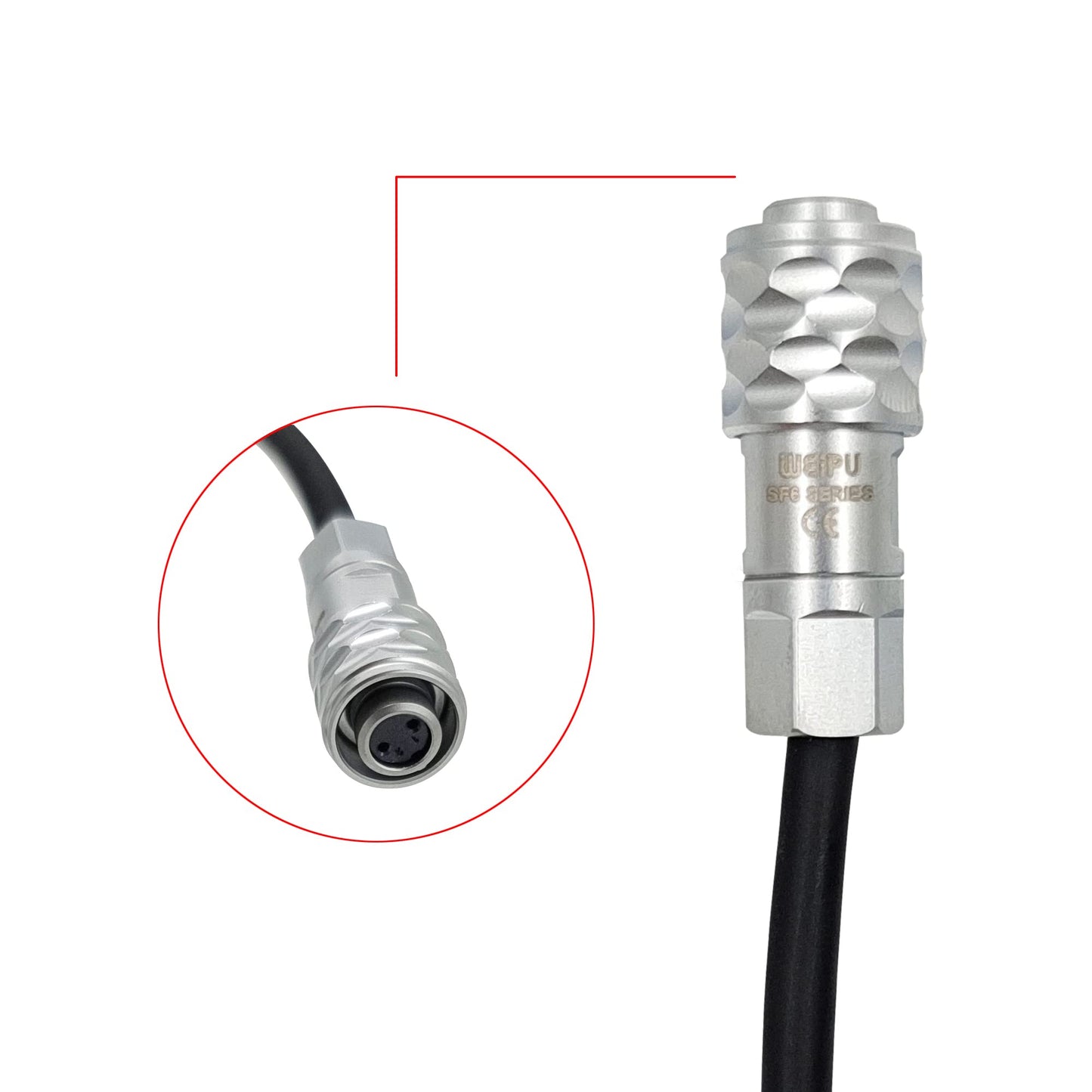 BMPCC 4K 6KPro to D-Tap Power Cable Compatible with Blackmagic Pocket Cinema Camera Gold V Mount Battery Weipu 2 Pin SF6 Female to P Tap, 80"