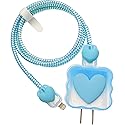 ZOSTLAND 5 in 1 DIY 18W 20W Heart Shape Protector Data Cable USB Charger Line Earphone Wire Saver Organizer Compatible with iPhone 11 12 13 14 15 Pro