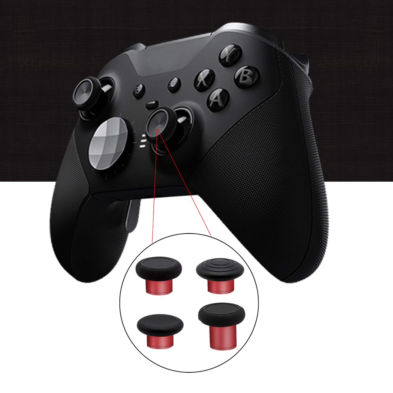 13 in 1 Thumbsticks D-Pads Kits Paddles Hair Trigger Buttons (Mini & Medium) Replacement for Xbox Elite Series 2 Controller & Elite Series 2 Core