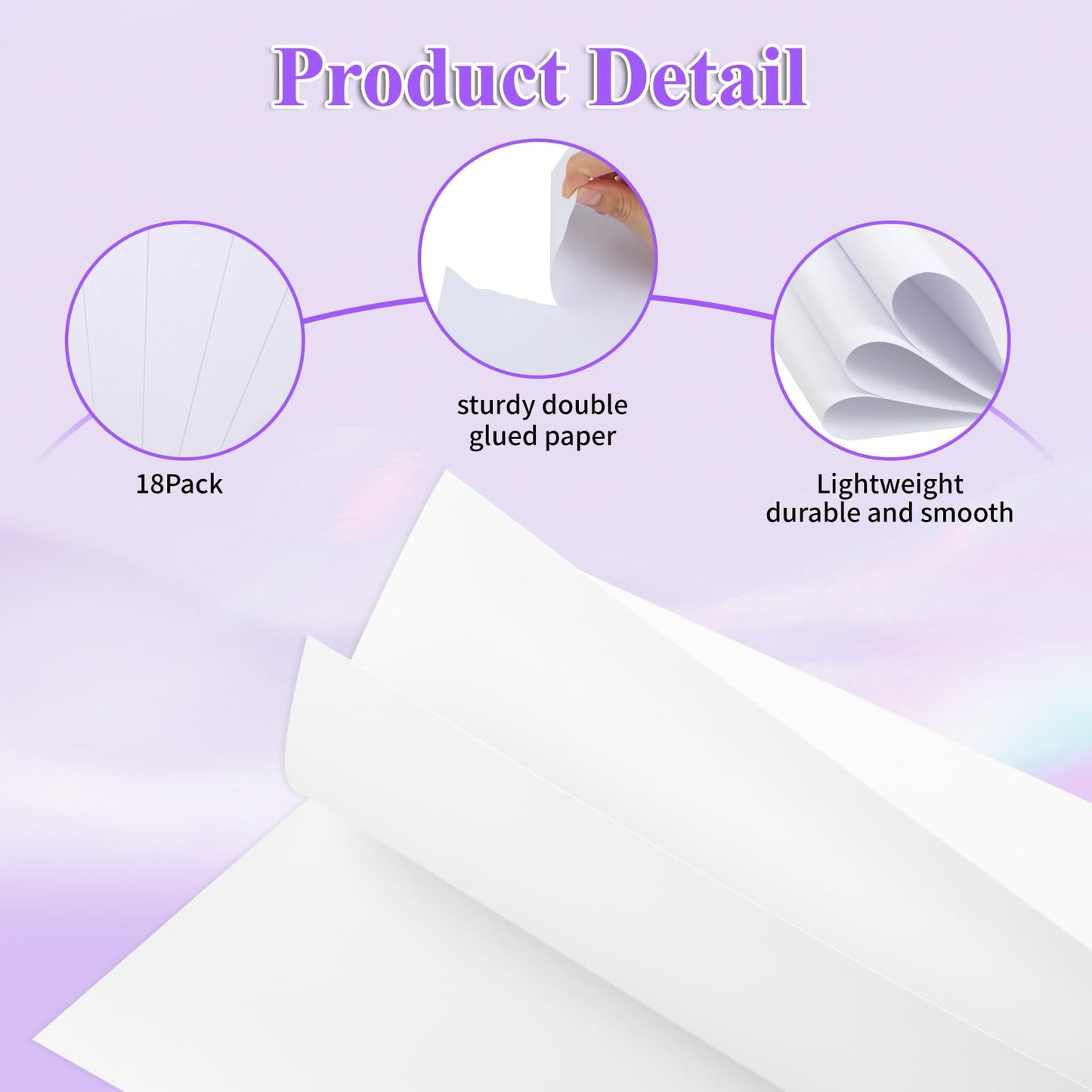 Joyberg 18Pack Poster Board, 11in x 14in White Poster Boards, Posterboard, Poster Board Paper for Crafts, DIY, Drawing